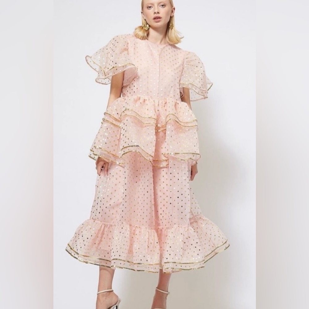 Fairy Godmother/ pink witch  Sister Jane Pink Organza  Dress L